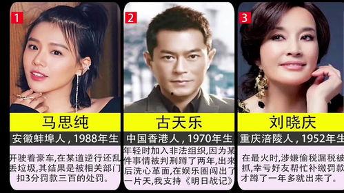 明星犯法有多少,揭秘明星违法乱纪现象