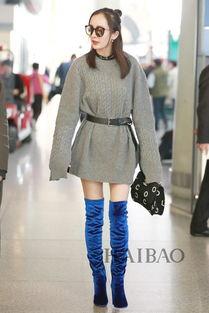 中国明星穿靴子,中国明星们的时尚靴履风采